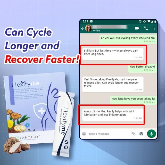 Customer: can cycle longer and recover faster