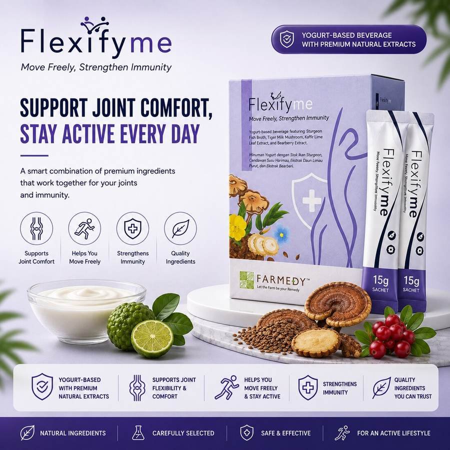 Flexifyme joint comfort and immunity sachet drink