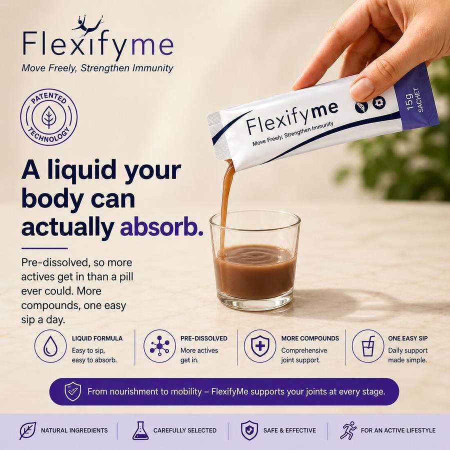 Flexifyme liquid formula, pre-dissolved for easier absorption