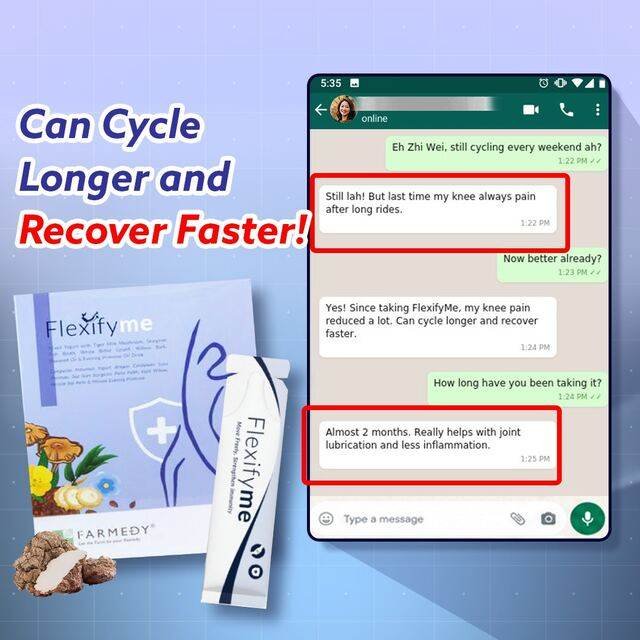 Customer: can cycle longer and recover faster